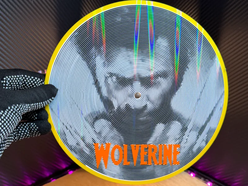 Vinyle décoratif illusion d'optique Wolverine