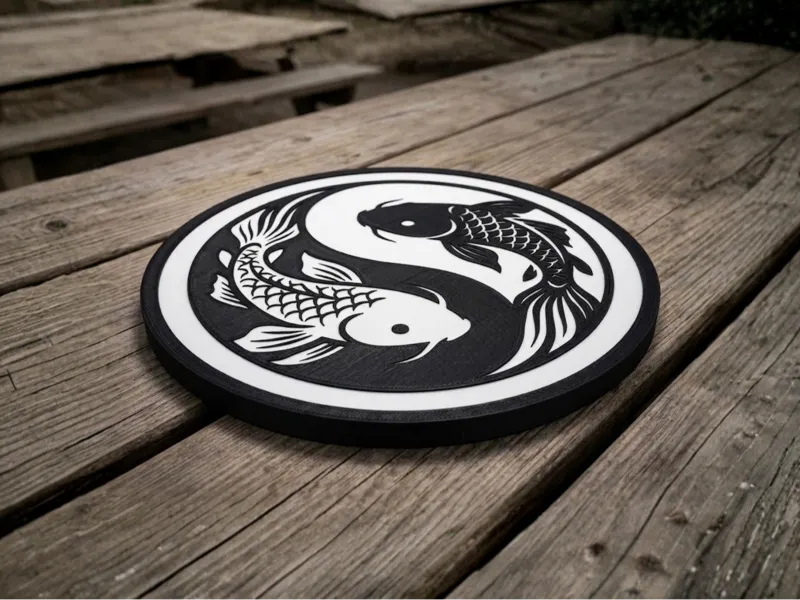 Posavasos Koi Yin Yang