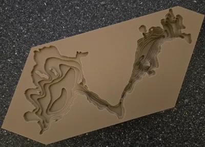 Barnum Lake Bathyometric Model