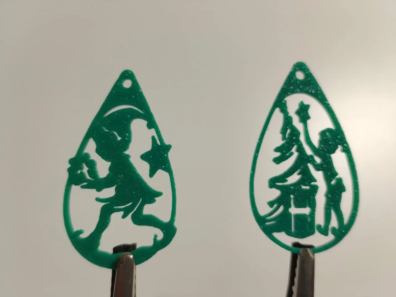 Christmas earrings view 3