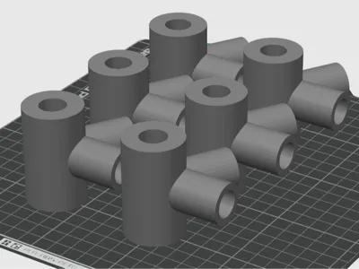 60-degree K-type four-way connector