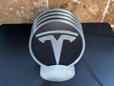 Tesla Themed Coaster Set