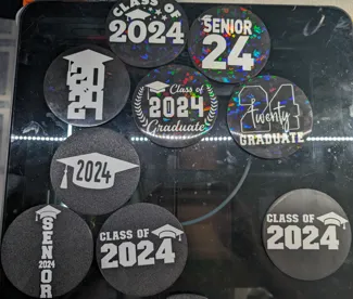 2024 Senior Graduation Coaster 8 Pack 2 color ams