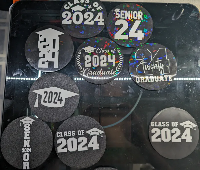 2024 Senior Graduation Coaster 8 Pack 2 color ams