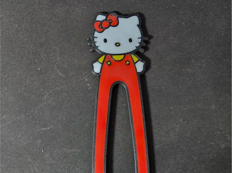 Long leg Hello Kitty hairpin