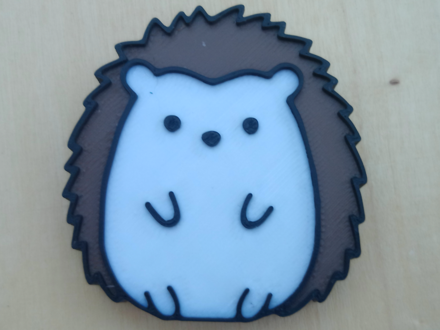 Hedgehog Cute Keychain 3D model