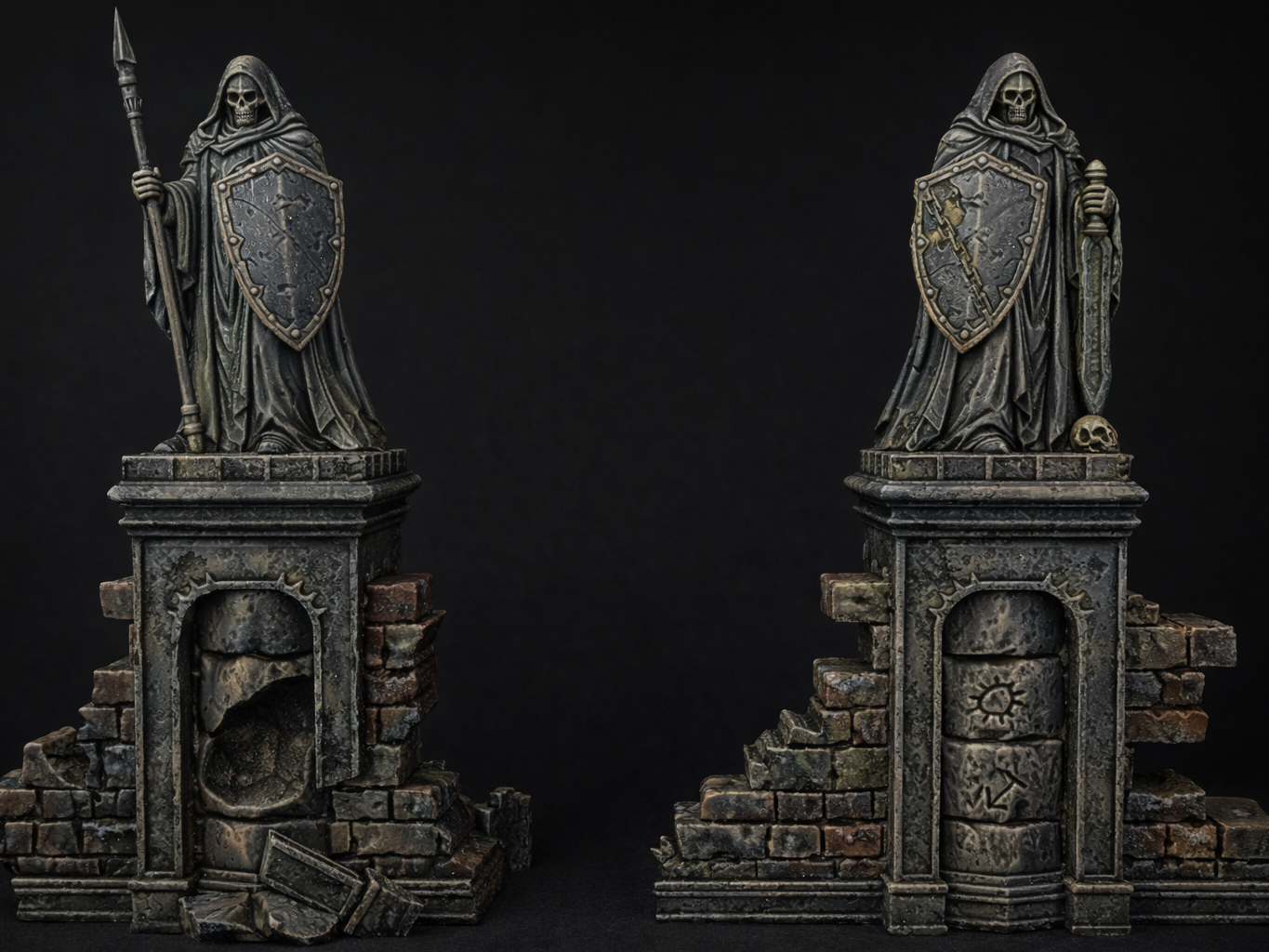 Temple of Moon: Guard statues