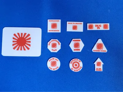 Imperial Japanese Army Flames Of War V3 Tokens