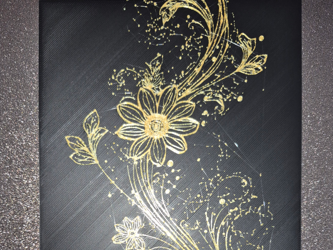 Golden Bloom - Elegant Floral