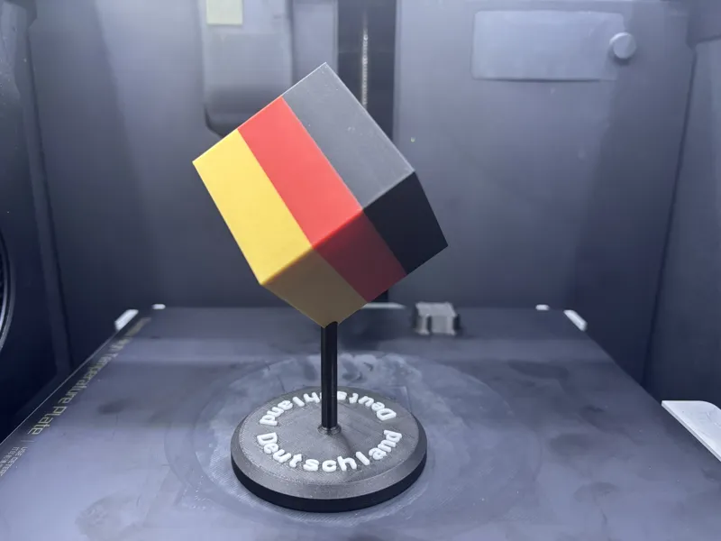 Dekorationswürfel mit Deutscher Flagge