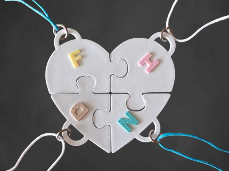 Heart keychain