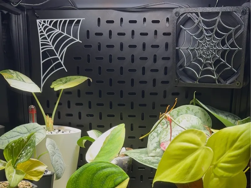 Fan Cover 80 & 120mm - Multiple Designs; Monstera