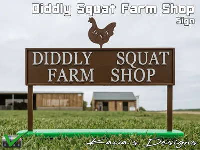 Diddly Squat Farm Shop Sign