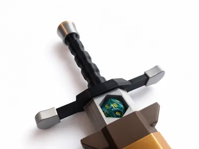 D&D dice holder - Pommel and Quillons addon