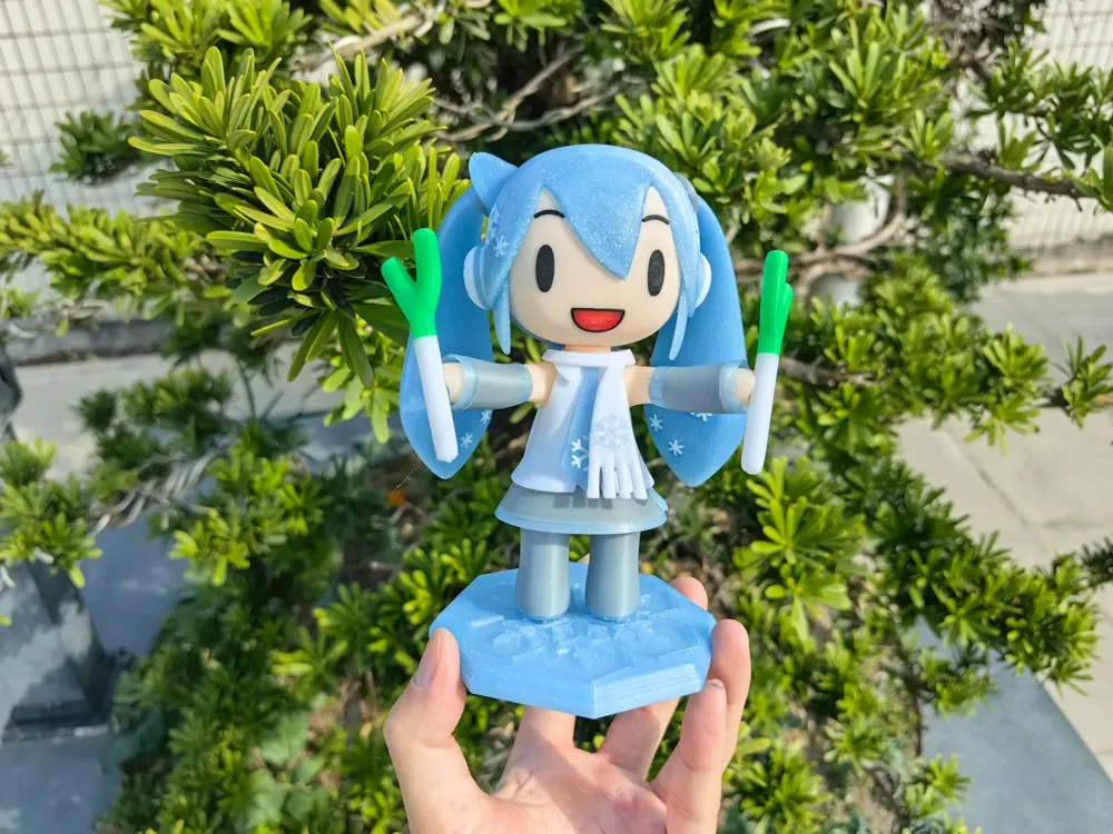 Hatsune Miku fufu 11 snow - Free 3D Print Model - MakerWorld