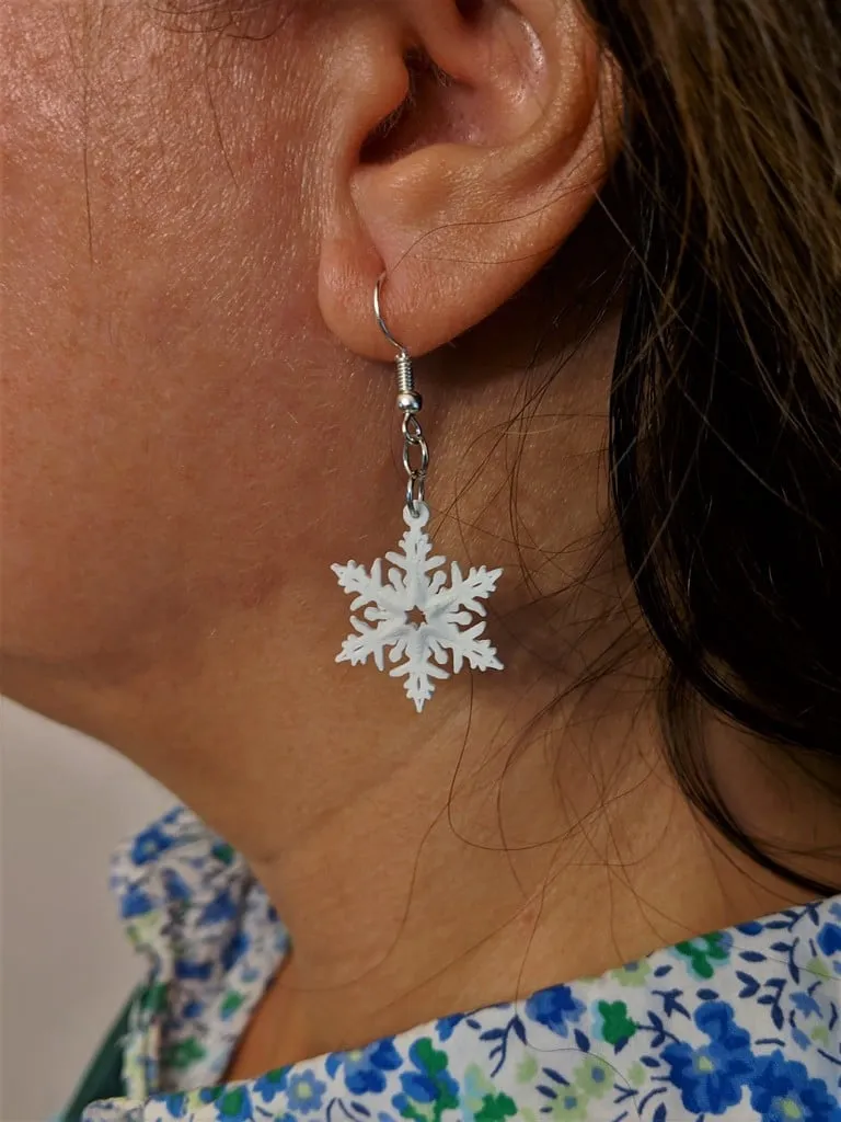 Snowflake Earring view 2