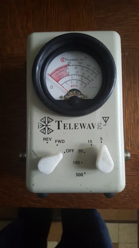 Telewave RF Wattmeter Model 44A Replacement Knob