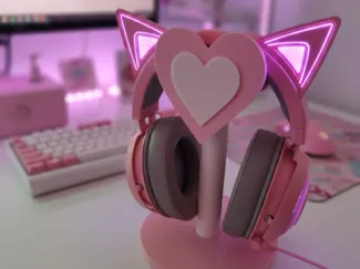Valentines Headphones Stand
