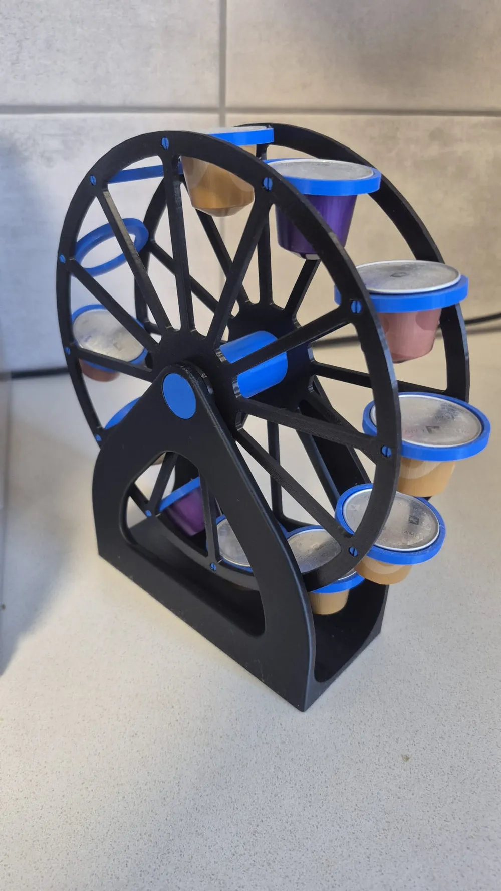 Nespresso Ferris wheel (12 capsule stand) - Free 3D Print Model ...