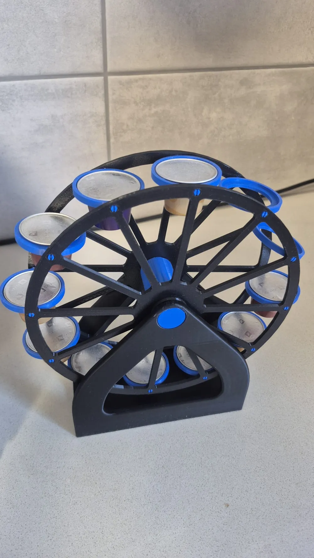 Nespresso Ferris wheel (12 capsule stand) - Free 3D Print Model ...