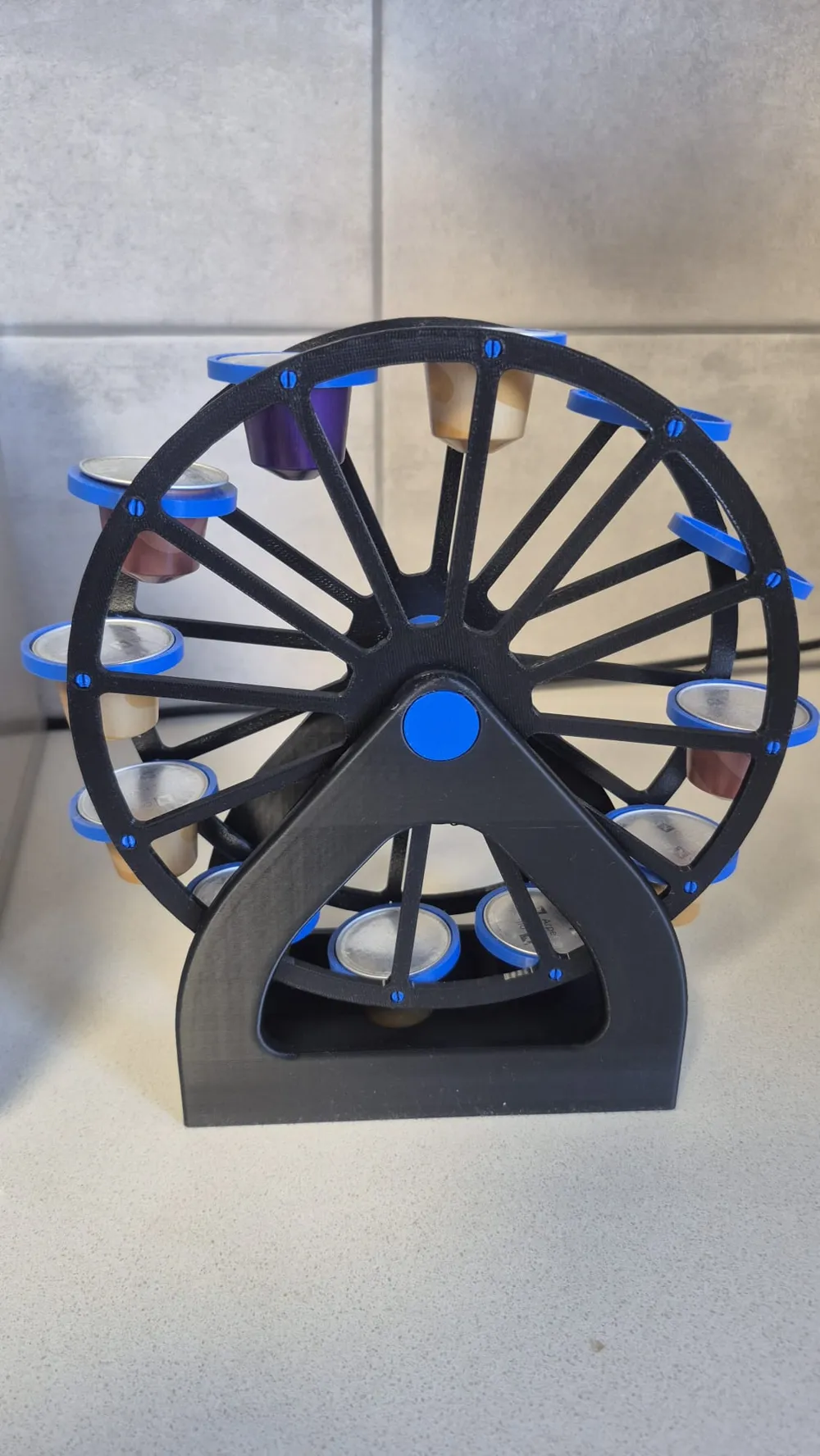Nespresso Ferris wheel (12 capsule stand) - Free 3D Print Model ...