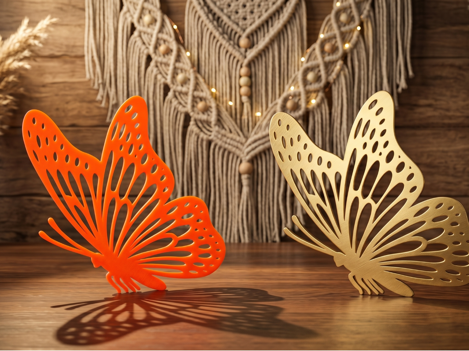 Elegant 3D Printed Filigree Butterfly