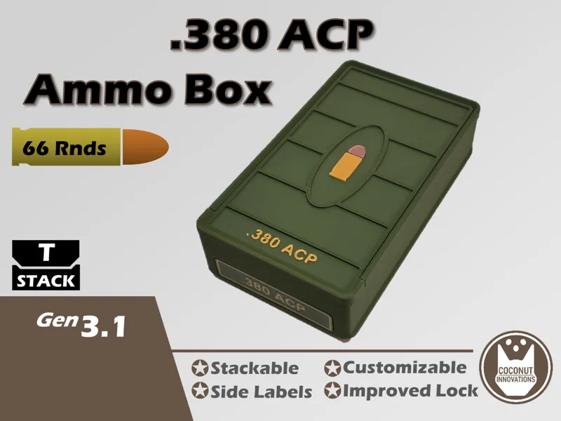 Ammo Storage Box - .380 ACP - 66 Round