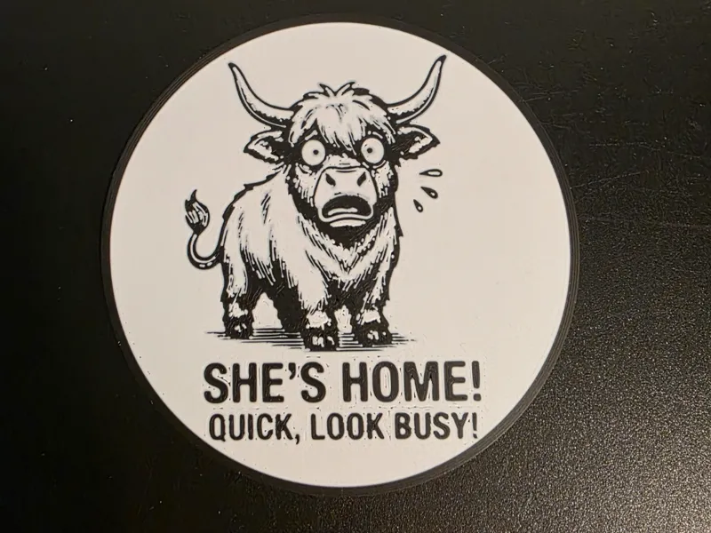 She's home! Quick, look busy!