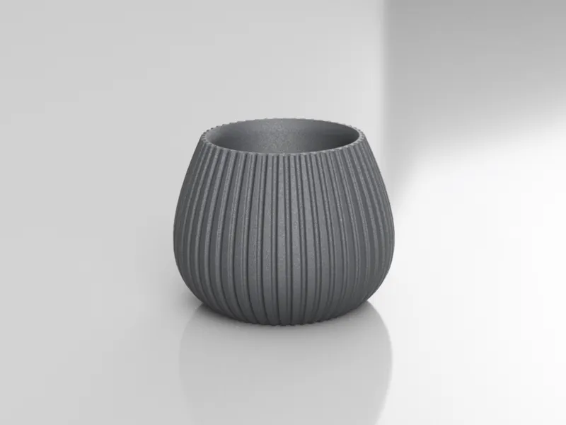 Eierbecher – Modernes, geriffeltes Design