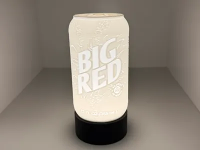 Big Red Soda Can (Lighted Lithophane)