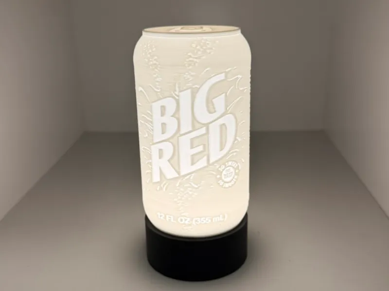Big Red Soda Can (Lighted Lithophane)