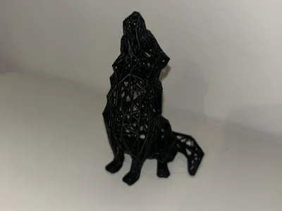 wire-frame wolf 