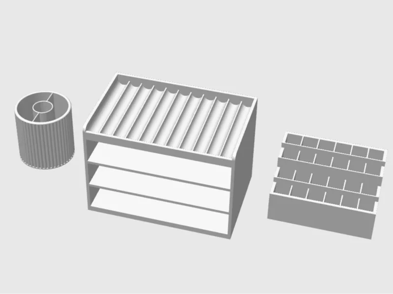 Hand-Drawn Makeup & Beauty Organizer Collection