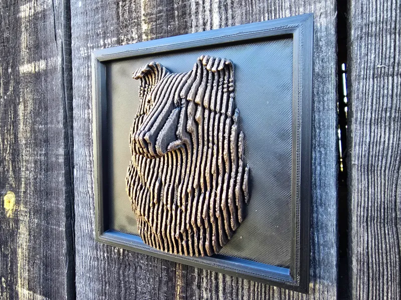 SLICED SCOTTISH SHEEPDOG  Sheltie wall art