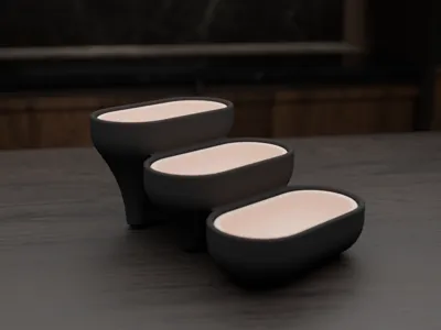 Pill Shaped Staircase Slot Planter