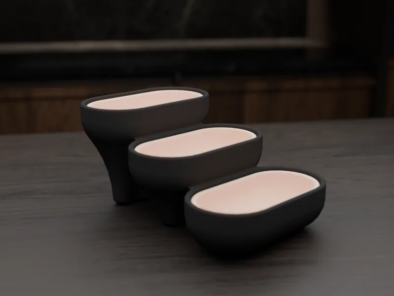 Pill Shaped Staircase Slot Planter