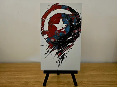 Captain America Shield Hueforge