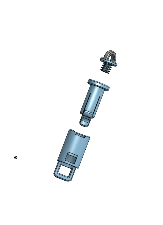 Round Quick Release Buckle for Keychain 