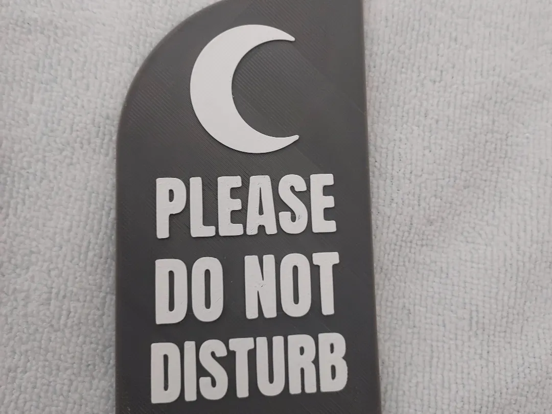 door tag do not disturb - Free 3D Print Model - MakerWorld