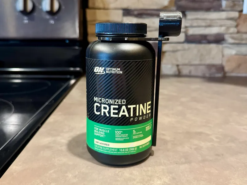 Creatine 5 gram scoop and Holding Clip (300g ON)