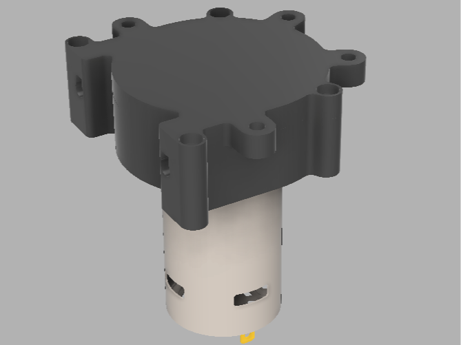 Peristaltic pump for RS550 motor