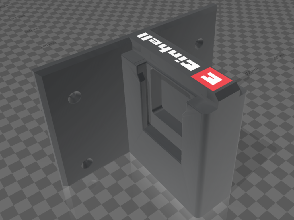 Einhell Halter für 2 Akkus - mit Logo