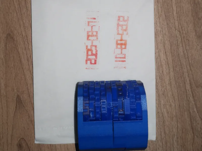 日期数字滚轮印章