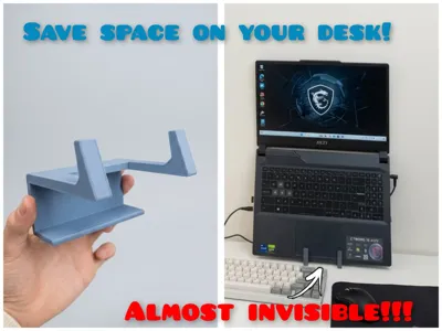 Laptop vertical desk stand | space saver organizer