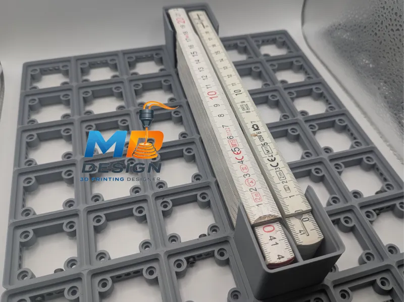 Gridfinity Holder for Folding Ruler/Zollstock