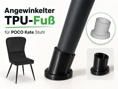 Angled TPU foot for POCO Kate chair