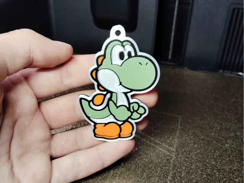 Yoshi Keychain | Multi-Color 3D Printable Charm