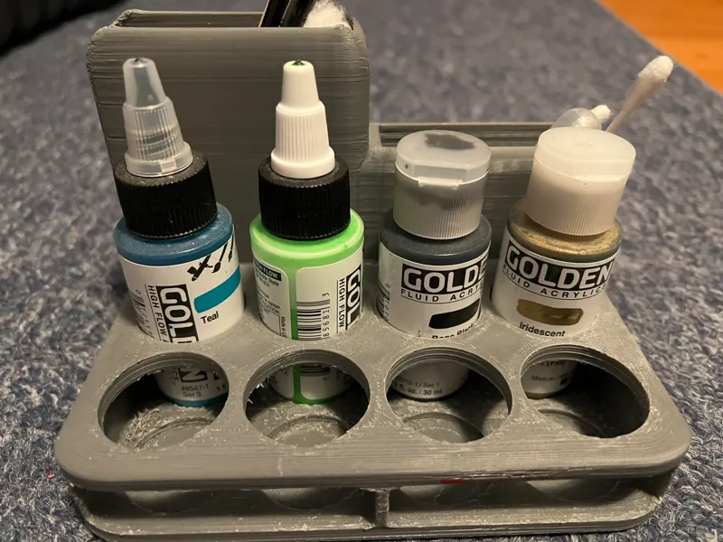 Paint Bottle Organizer and Brush Stand - 30mm