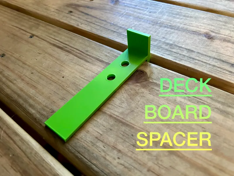 Deck Board Spacer with Screw Guide