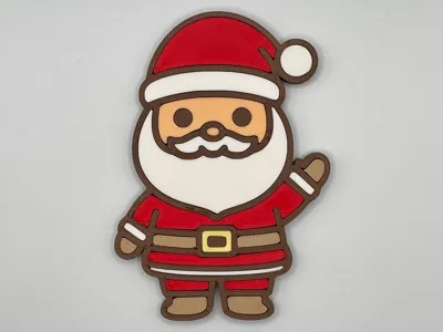 Santa | Christmas Fridge Magnets | No ams